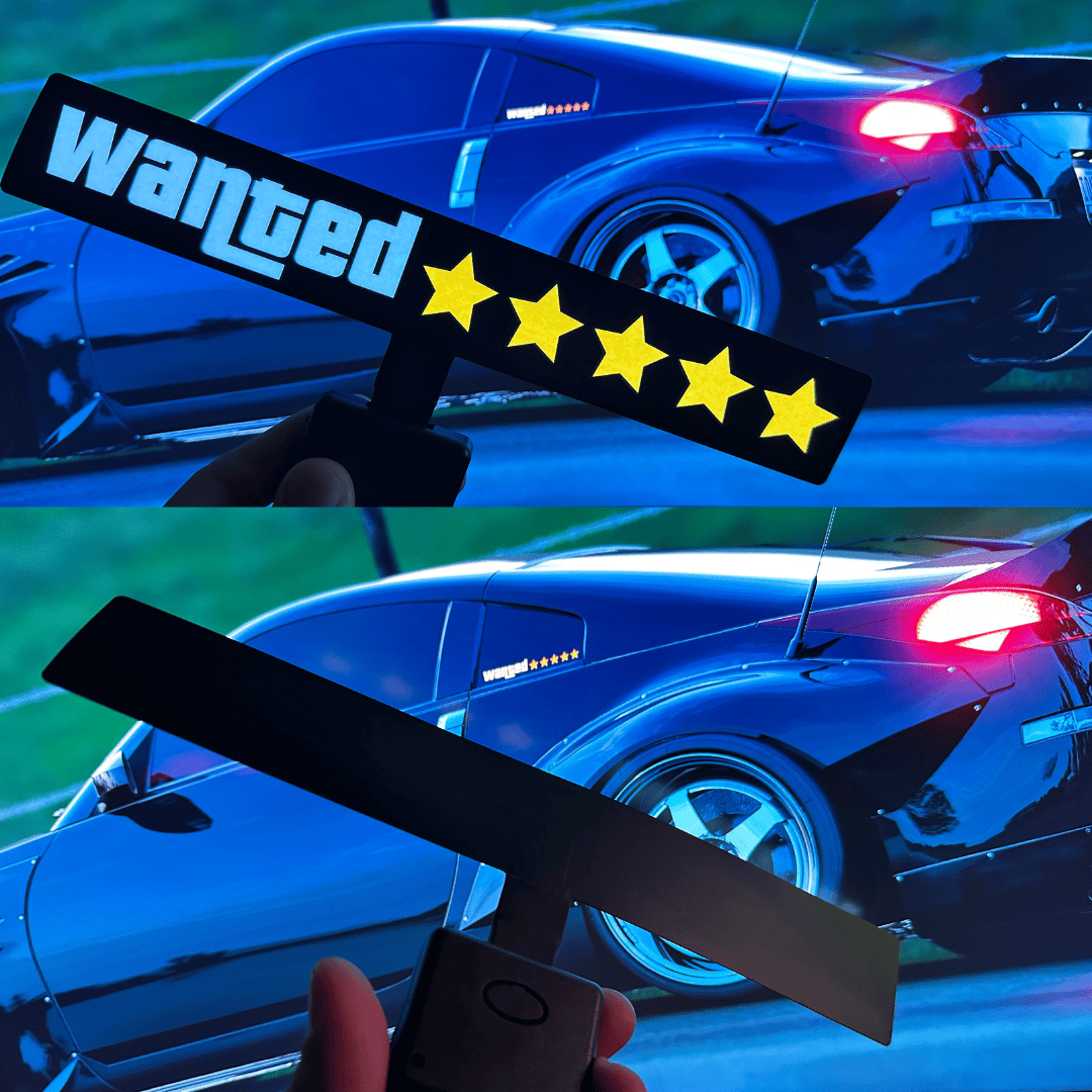 WANTED - LED Panel - Electric Window Car Sticker | MTA Performance